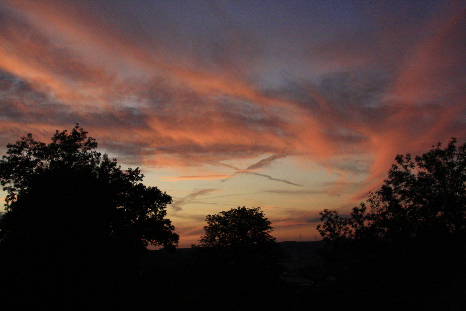 Wolkenspiele vor der Abendsonne