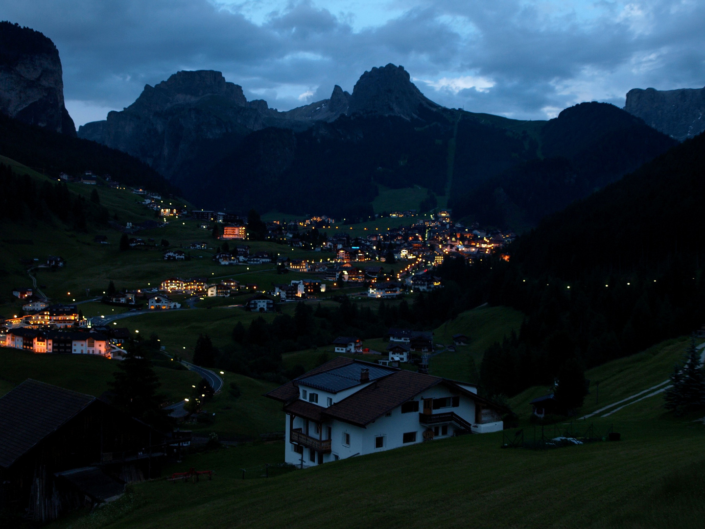 Wolkenstein am Abend