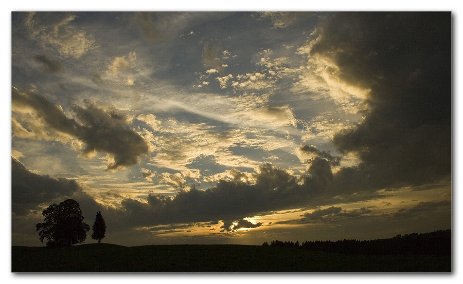 Wolkenstimmung am Abend