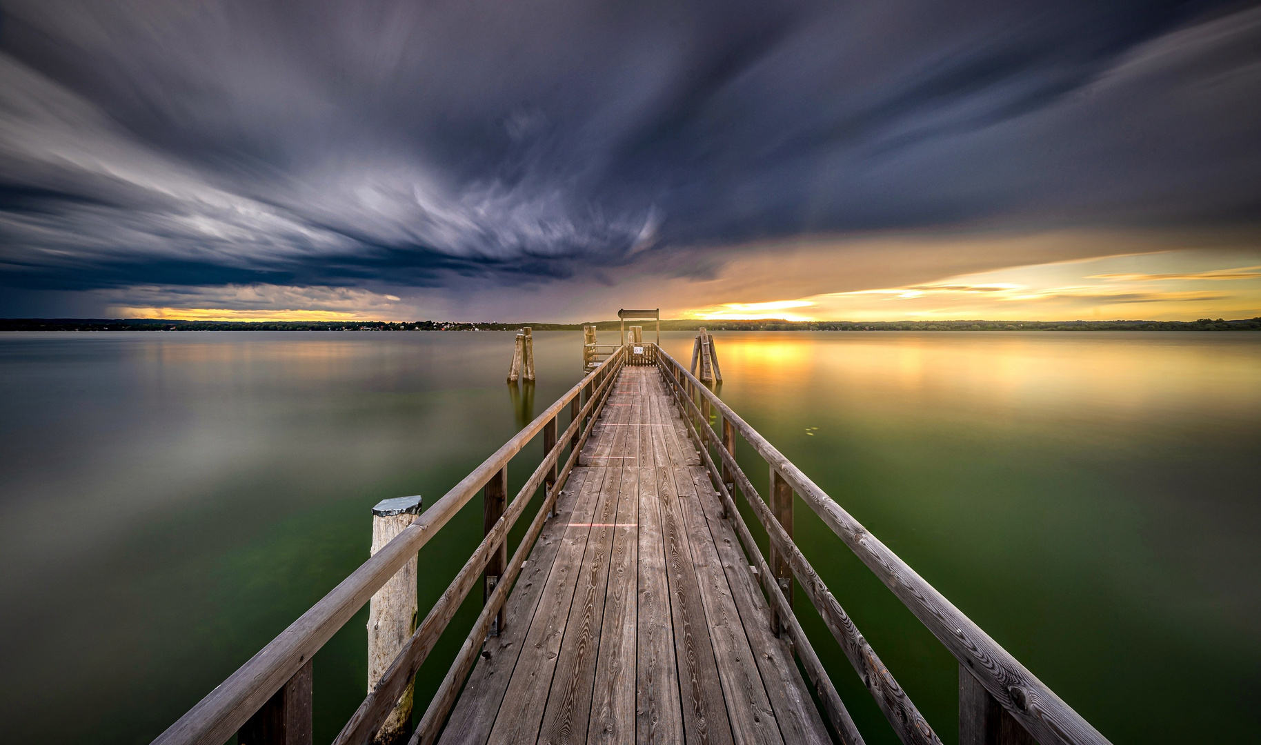 Wolkenstimmung am Ammersee