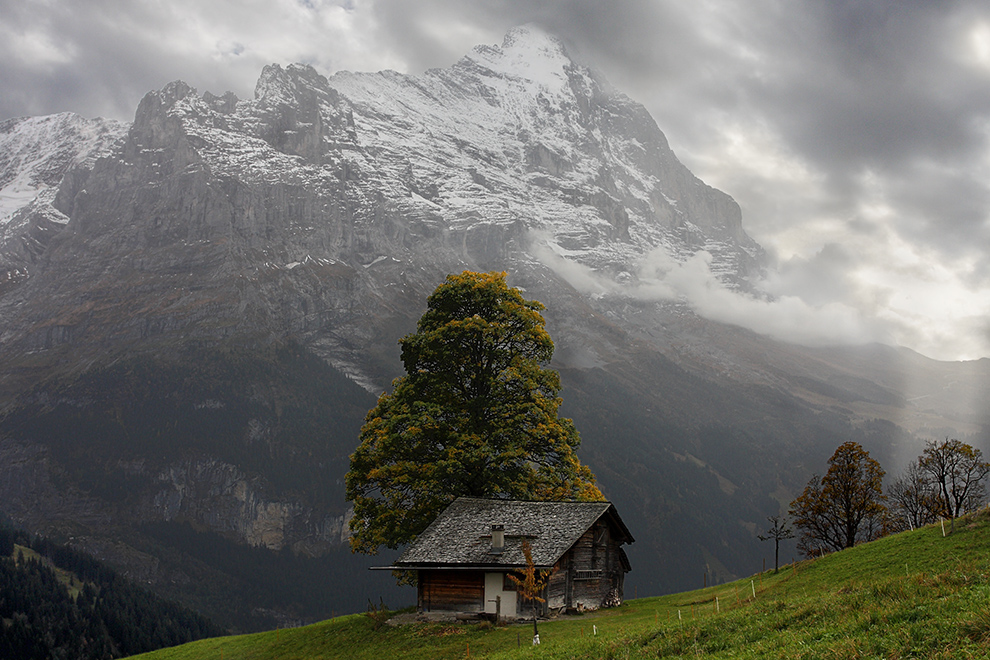 Wolkenstimmung am Eiger, Grindelwald