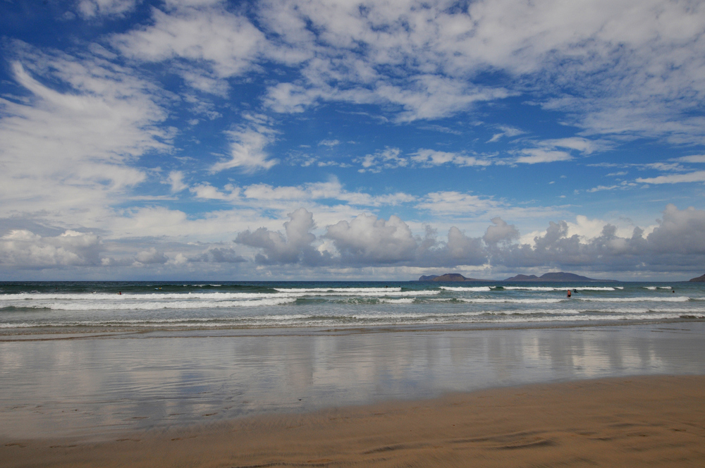 Wolkenstimmung am Famara Strand