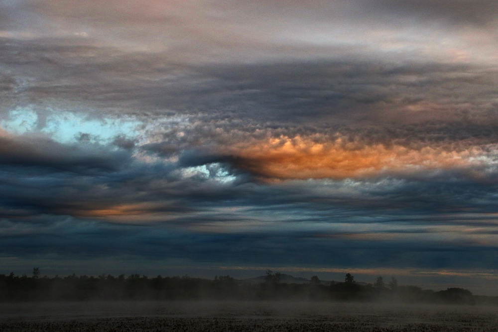 Wolkenstimmung am Federsee