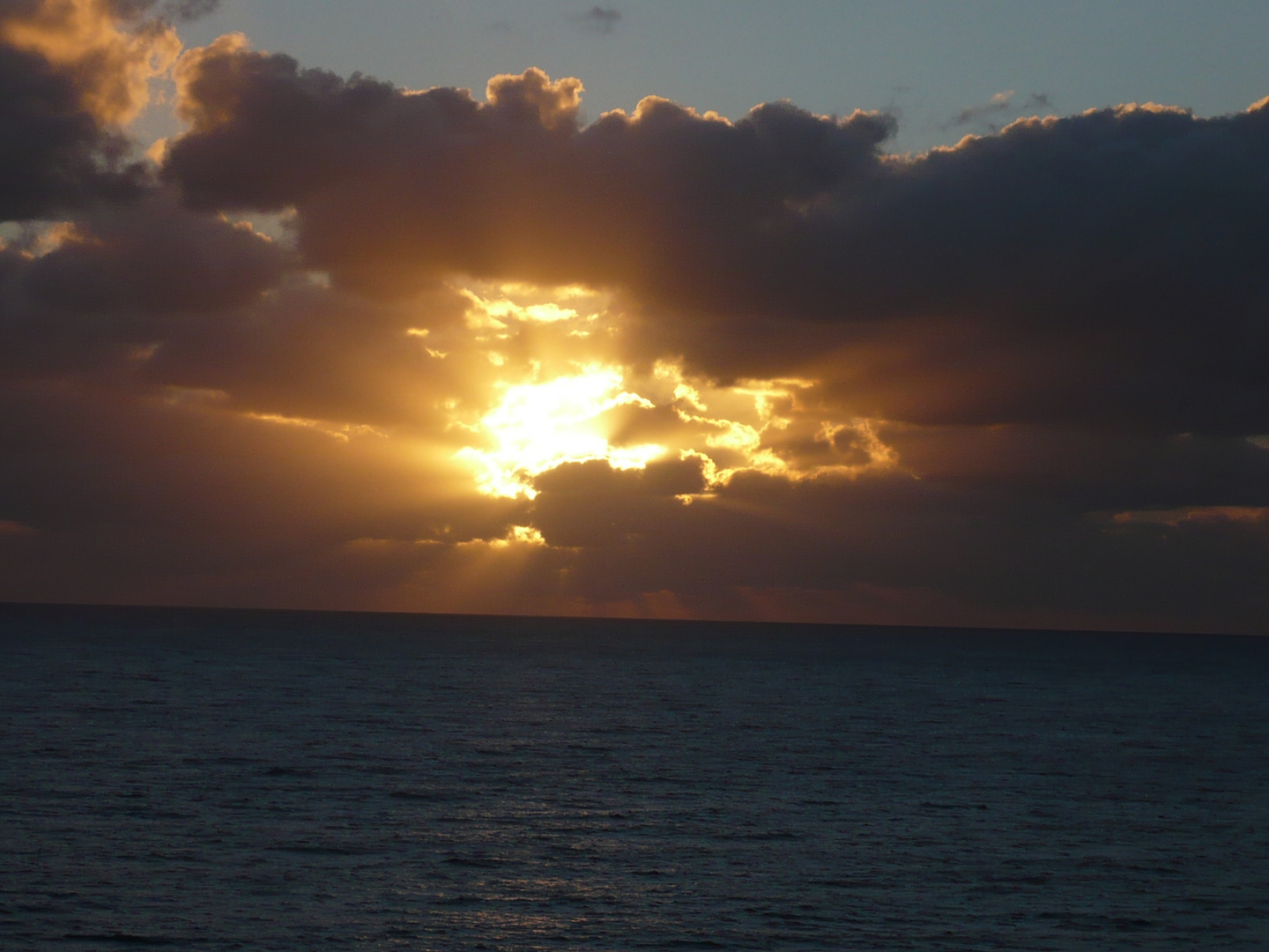 Wolkenstimmung am Meer