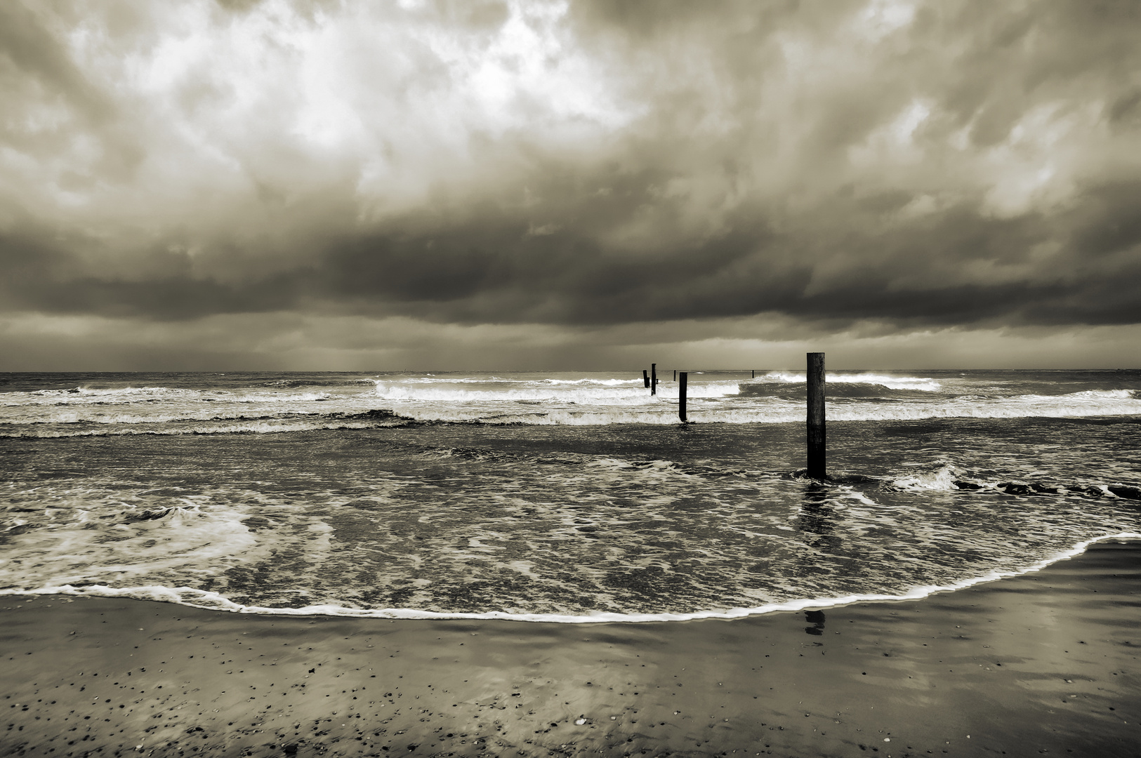 Wolkenstimmung am Meer