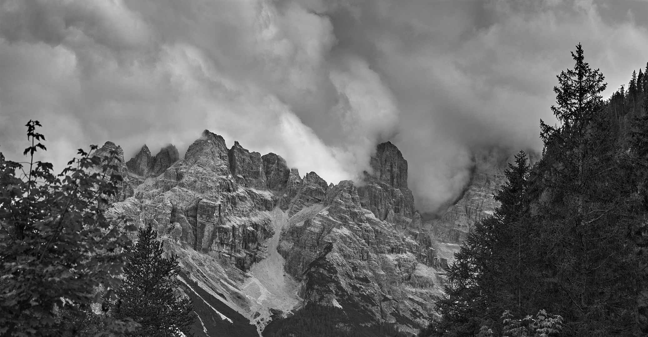 Wolkenstimmung am Monte Cristallo