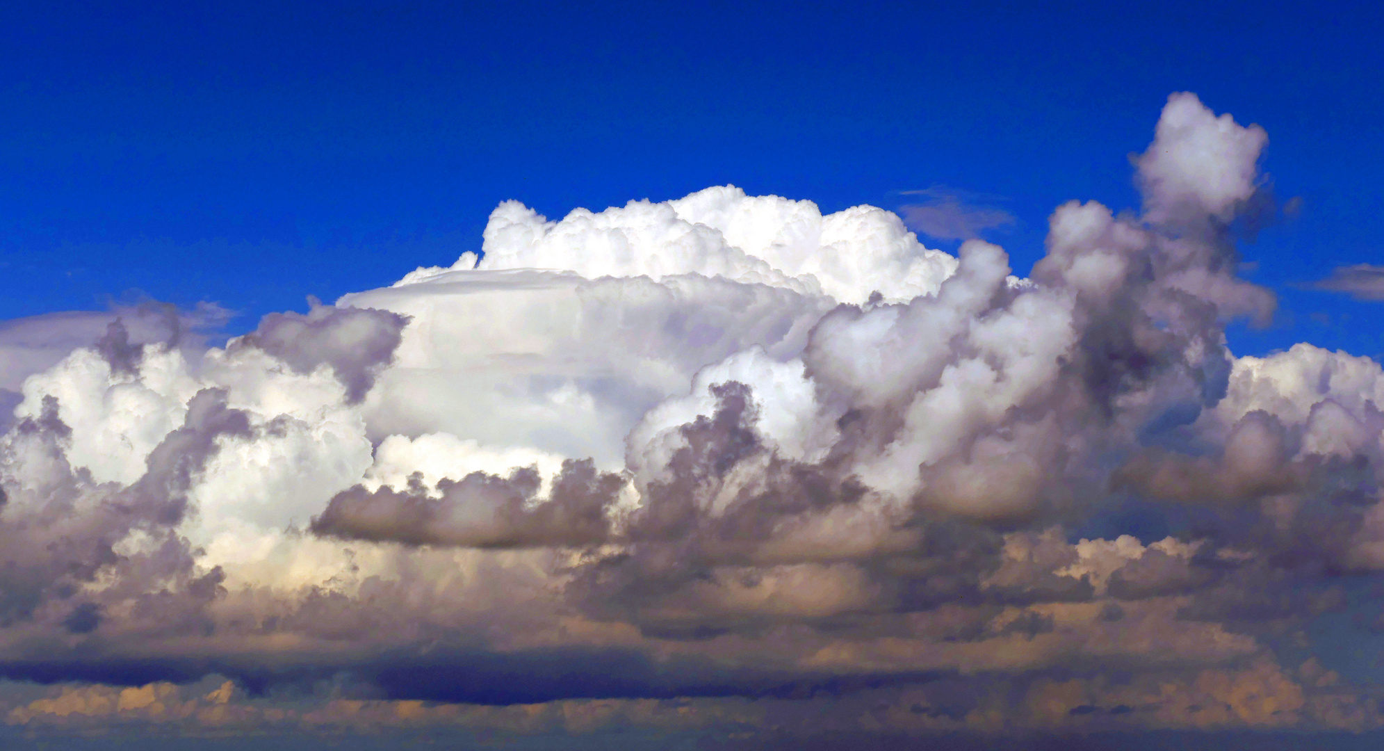 Wolkenstimmung am Nordseestrand