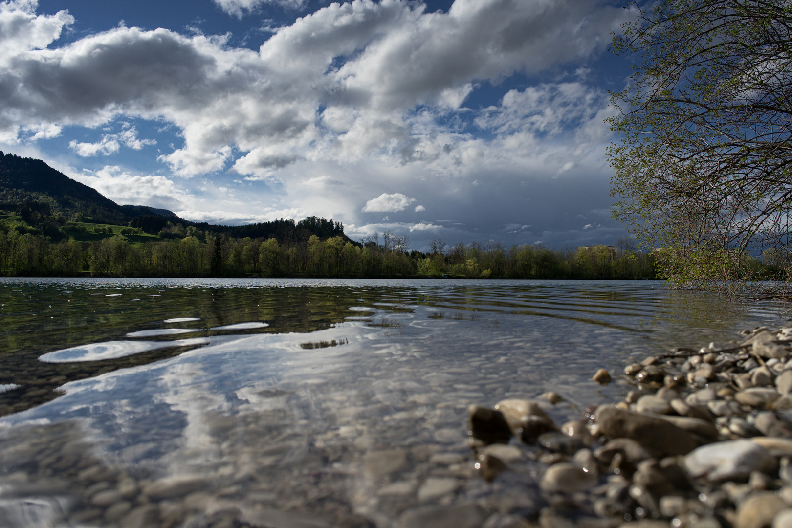 Wolkenstimmung am Ortwanger See