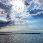 Wolkenstimmung am Strand...