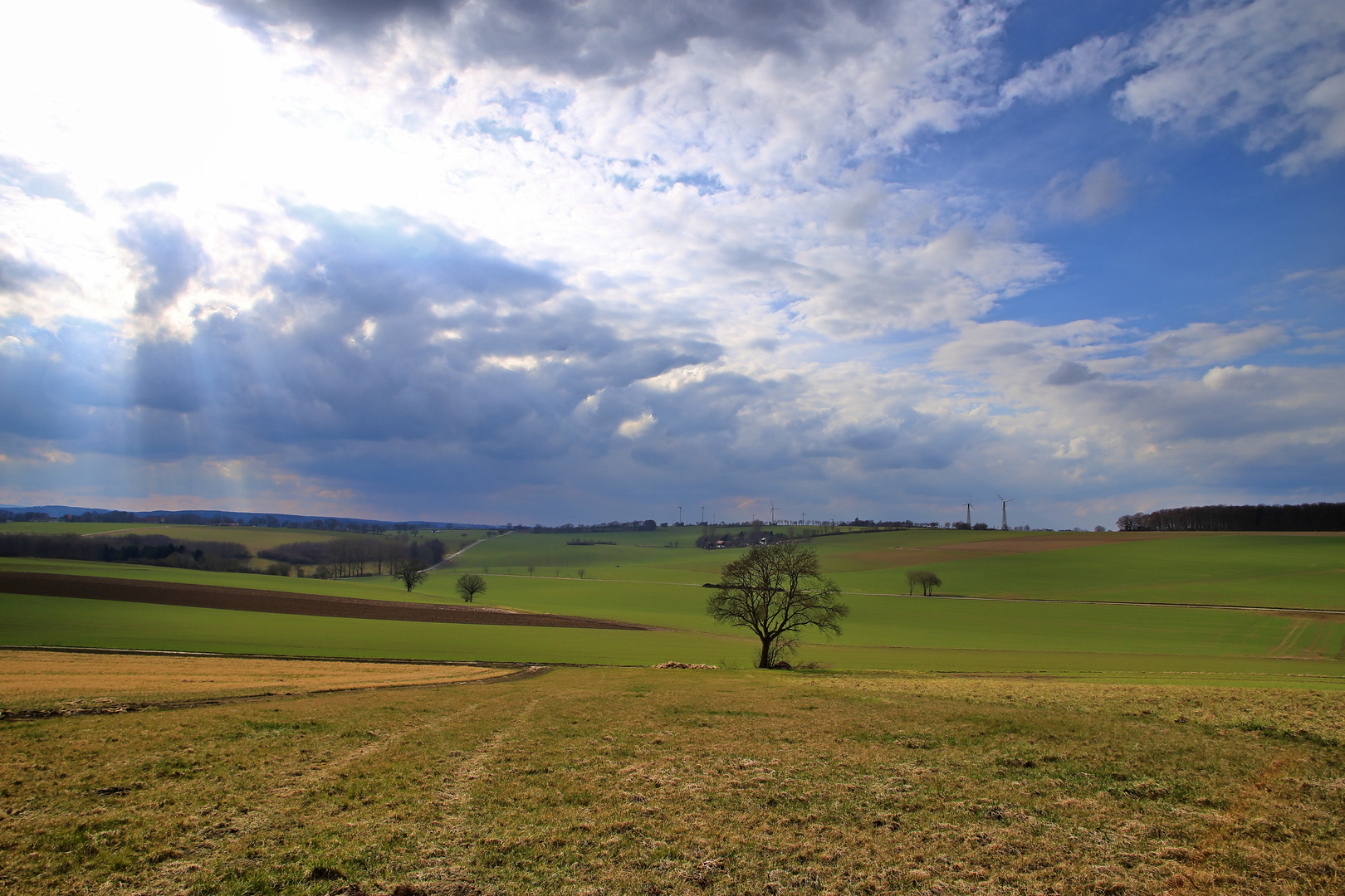 Wolkenstimmung auf dem Haarstrang