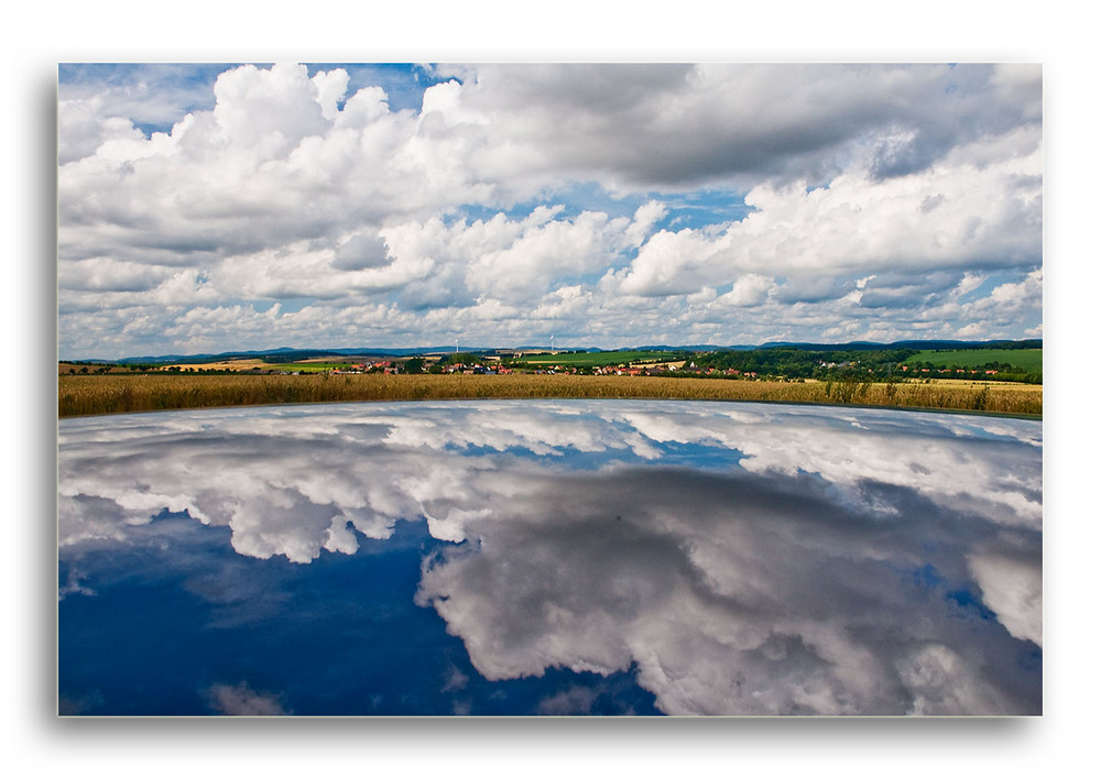 Wolkenstimmung auf dem Weg nach Erfurt