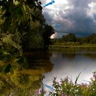 Wolkenstimmung bei Schloss Gottdorf in Schleswig