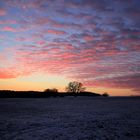 Wolkenstimmung im Schnee