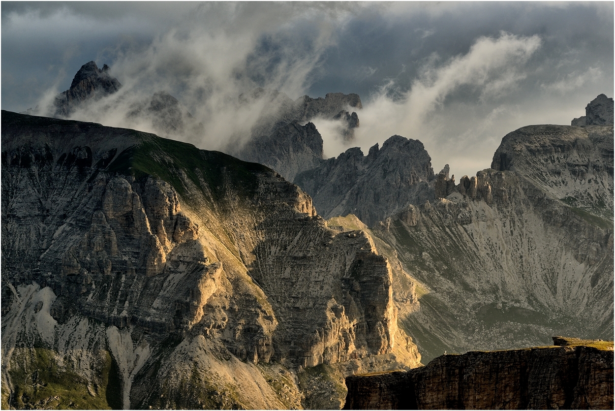 Wolkenstimmung in der Geisler Gruppe