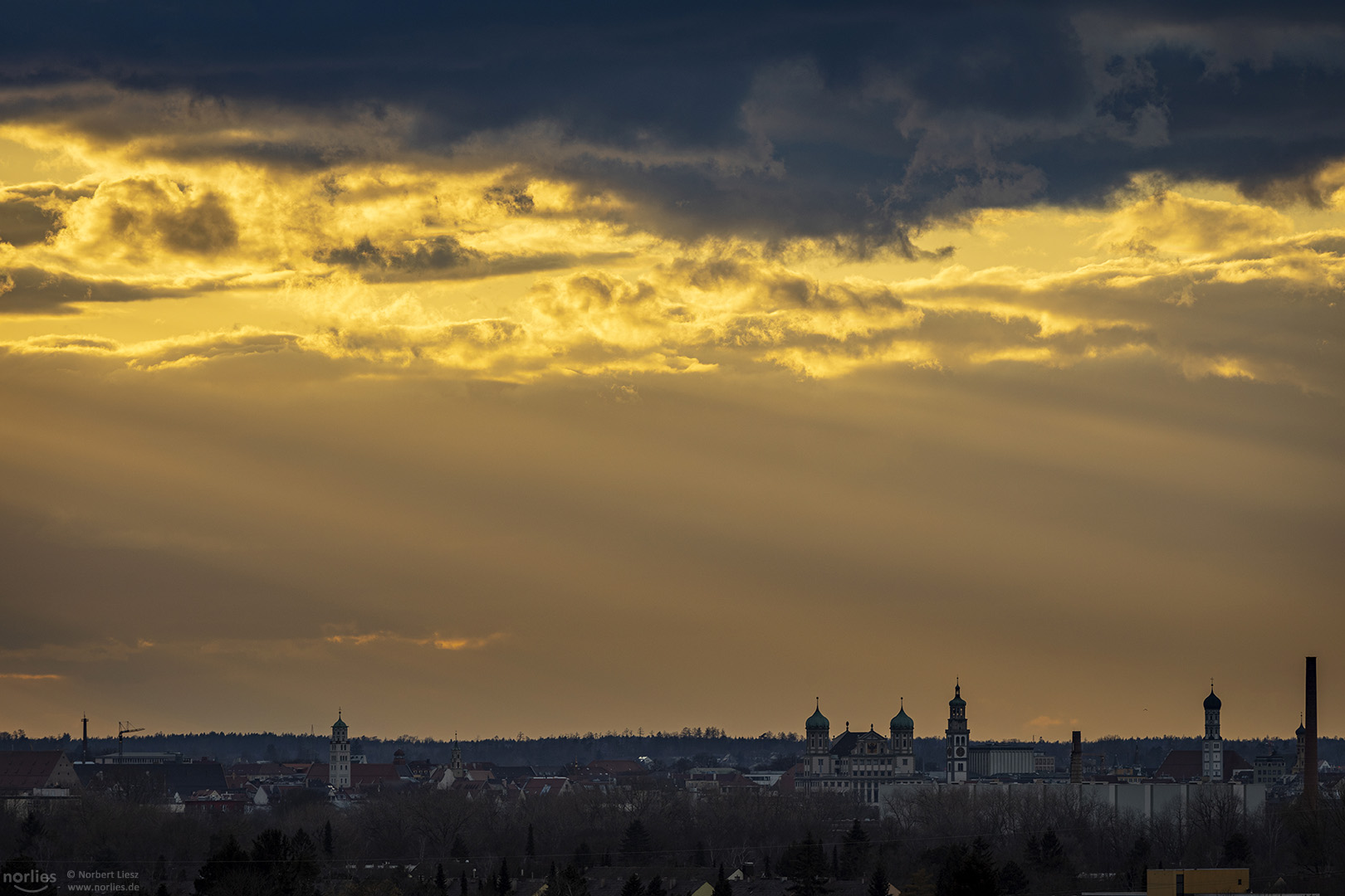 Wolkenstimmung über Augsburg