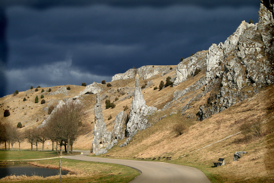 Wolkenstimmung über dem Eselsburger Tal