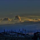 Wolkenstimmung über dem Hamburger Hafen