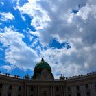 Wolkenstimmung über dem Michaelerplatz in Wien