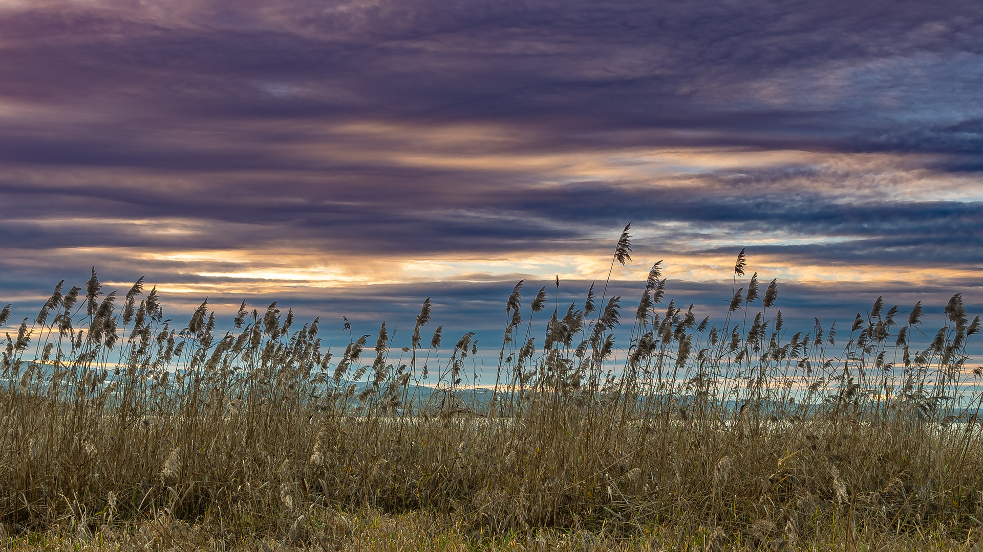 Wolkenstimmung über dem See