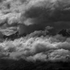 Wolkenstimmung über der Corviglia Bergkette