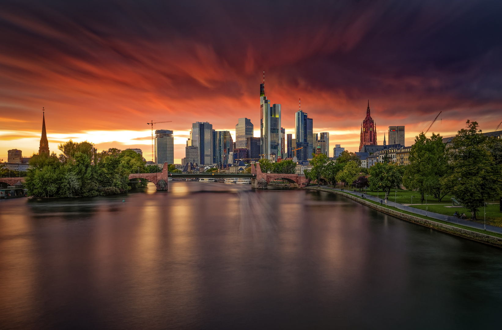 Wolkenstimmung über Frankfurt
