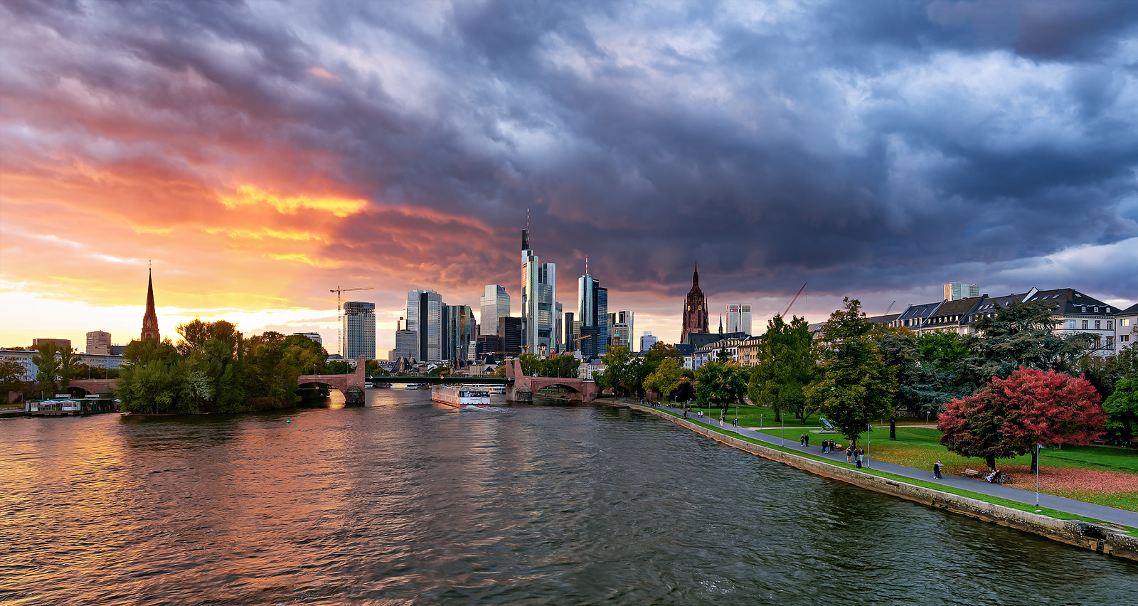 Wolkenstimmung über Frankfurt