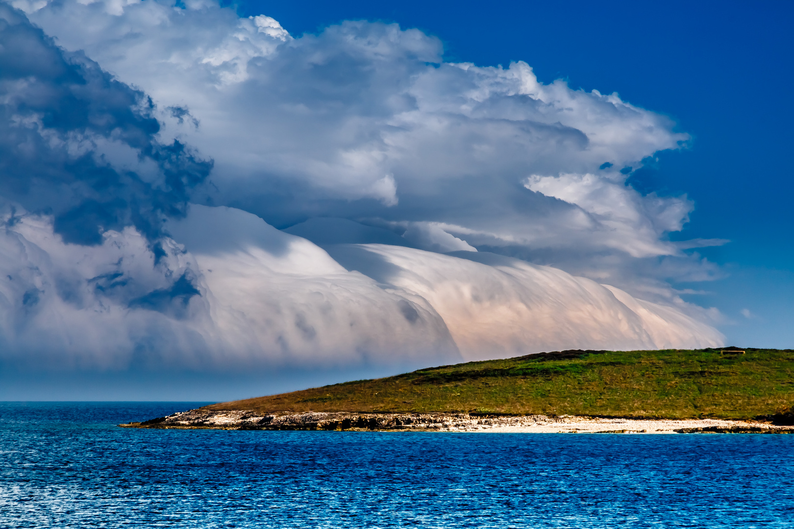 Wolkenstimmung über Premantura