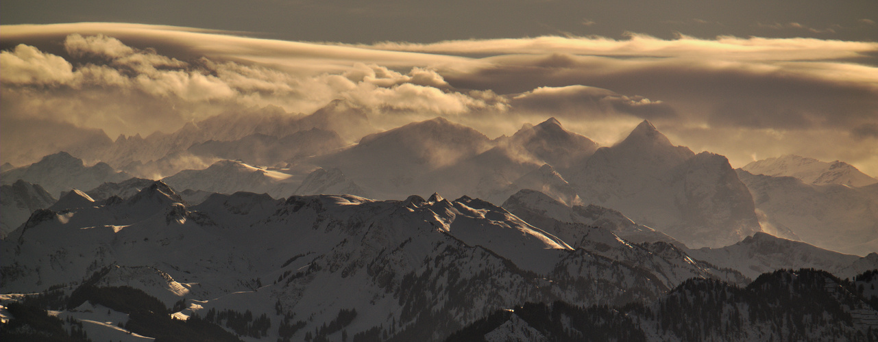 Wolkenstimmung von der Rigi