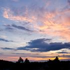 Wolkenstimmung von meinem Logenplatz aus gesehen.