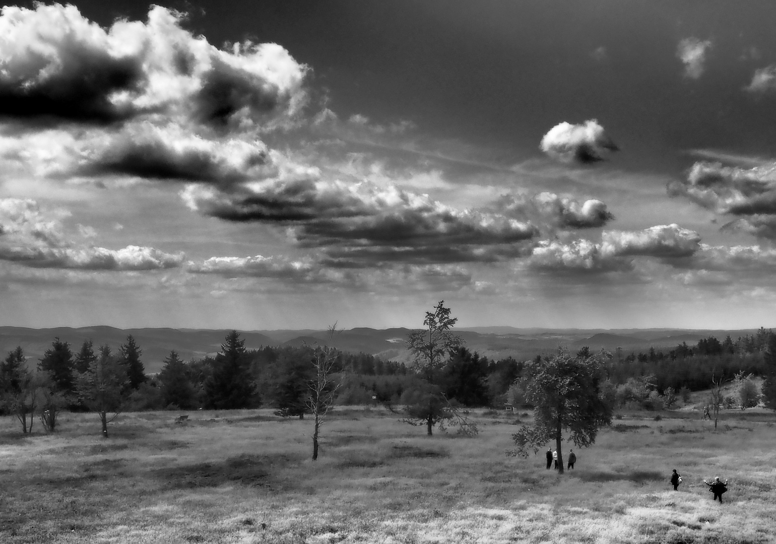 Wolkenstimmung zum schwarzweißen Freitag...