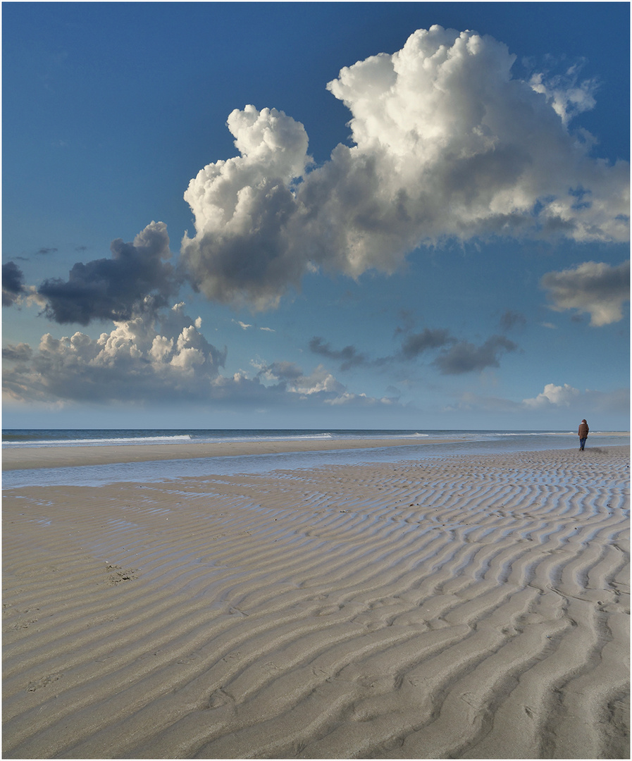 Wolkenstrand auf Texel