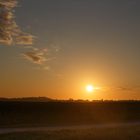 Wolkenstraße zur Sonne gerichtet