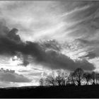 Wolkenstudie schwarzweiß