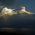 Wolkentürme in der Abendsonne.