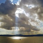 Wolkentürme über dem Oslofjord.