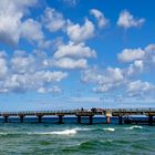 Wolkentupfer über der Seebrücke in Göhren***