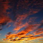 Wolkenverfärbung nach Sonnenuntergang