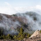 Wolkenverhangene Vulkanlandschaft auf La Palma