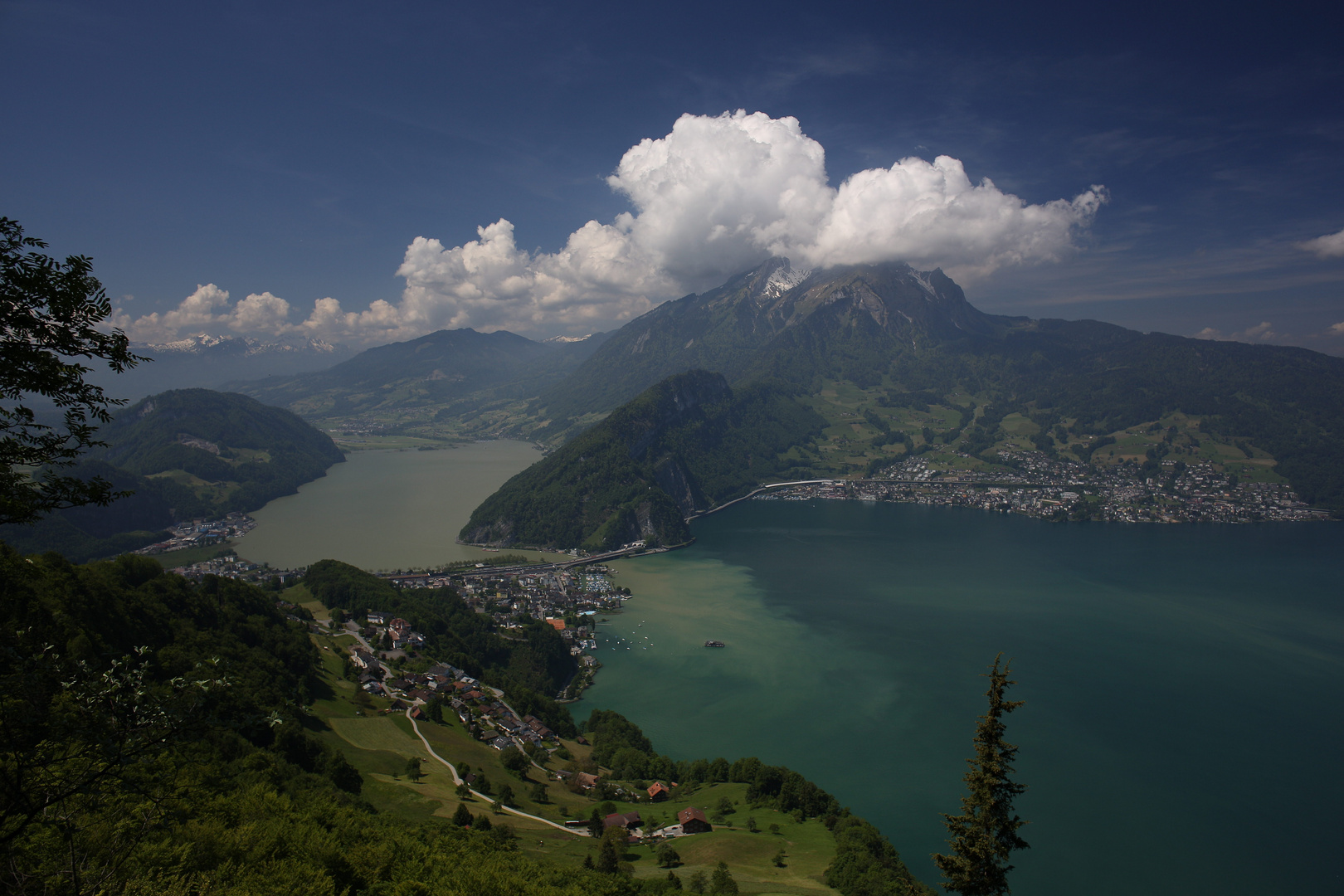 Wolkenverhangener Pilatus