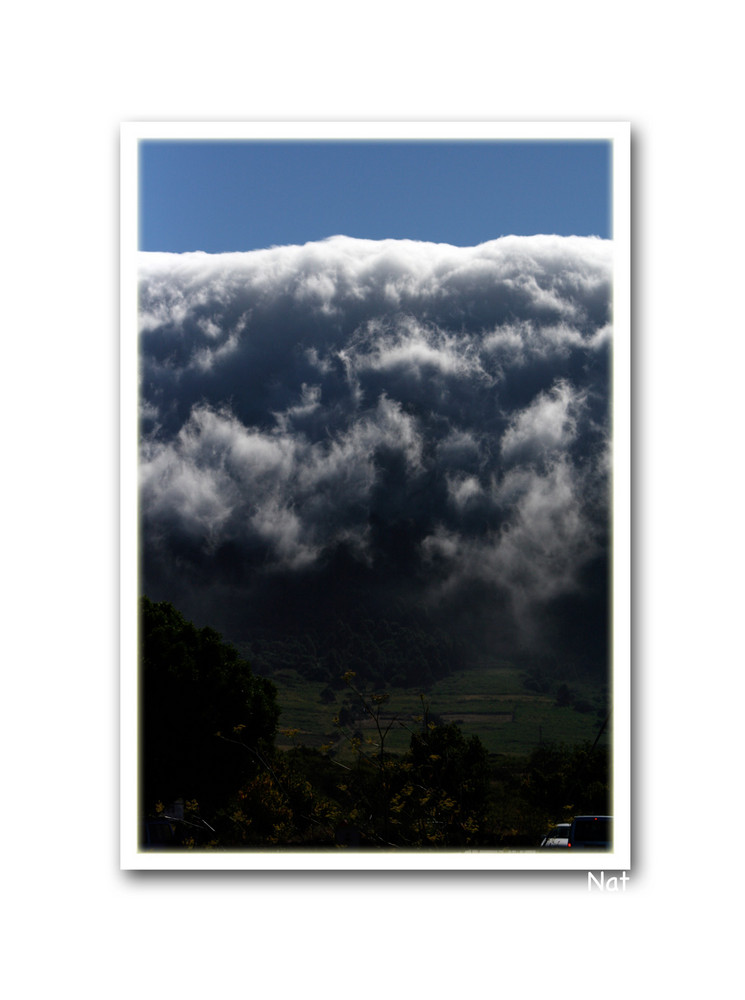 Wolkenwasserfall