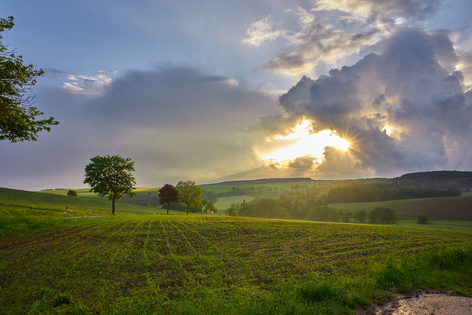 Wolkenzeug im Erzgebirge