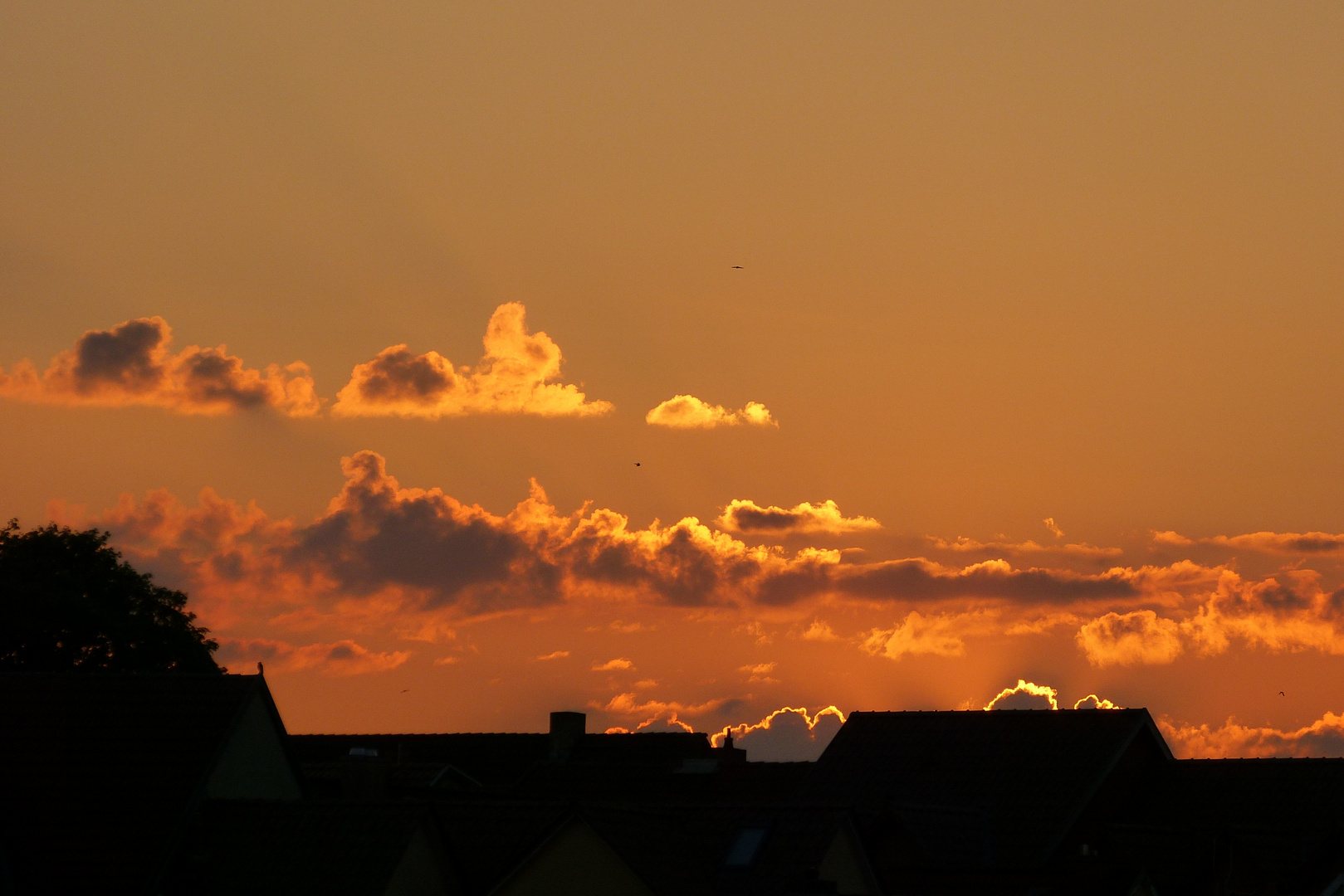 Wolkige Abendstimmung