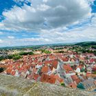 Wolkige Aussicht vom Kirchturm Nördlingen