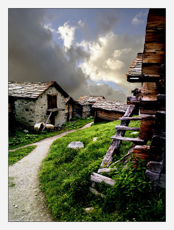 Wolle und Wolken