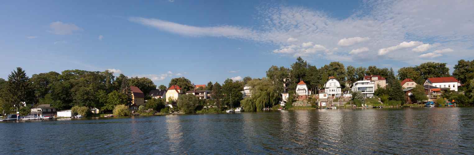 Woltersdorf vom Wasser aus