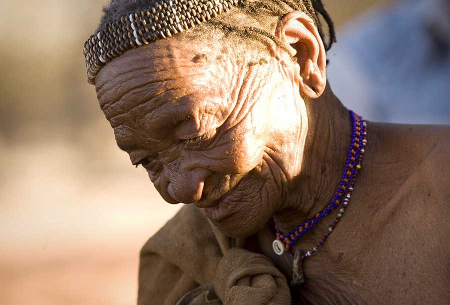 Woman from the San tribe (Namibia)