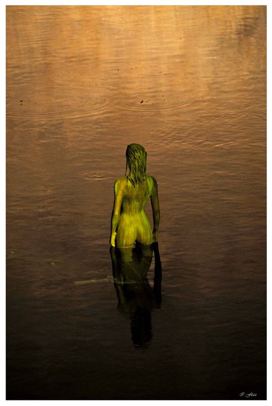 WOMAN IN A POND II