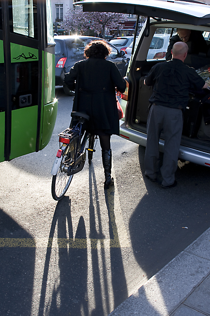 Woman in backlight