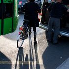 Woman in backlight