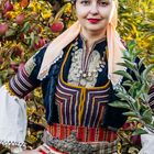 Woman in Bulgarian Folk Costume from Kuystendil